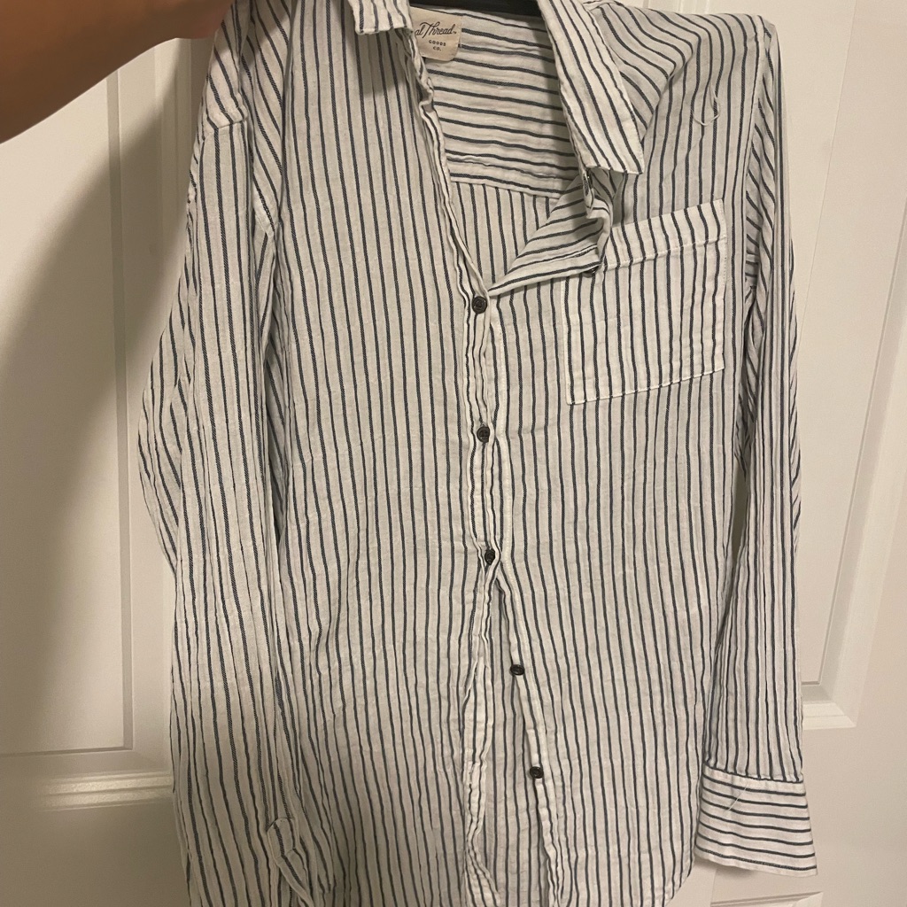 Universal Thread Striped Summer Button Down